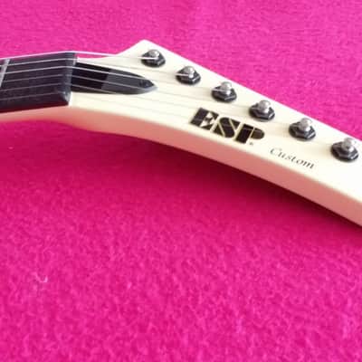ESP Explorer E.X.P. Custom James Hetfield Metallica 1998 Olympic White image 6