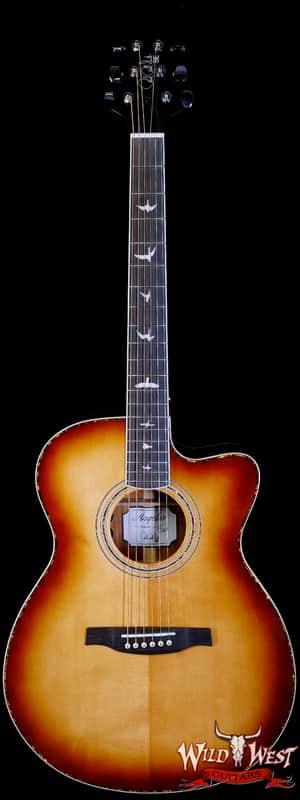 Paul Reed Smith PRS SE A40E Ebony Fretboard Ovangkol Side & Back Electric Acoustic Tobacco Burst image 1