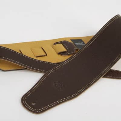 Harvest Fine Leather Premium Brown Glove Nappa Long Bass Strap image 13