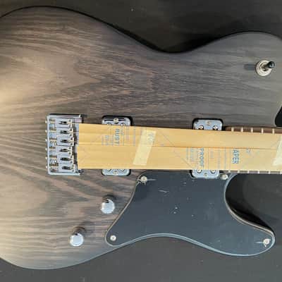 IYV ITA-450 SB Satin Black Tele Style w/ Twin Humbuckers image 1