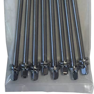 ROSS Percussion 7/32 110mm Tension Rods for Bass Drum - 8 Pack image 2