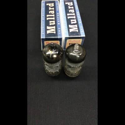 MATCHED PAIR MULLARD 12AT7 ECC81 Shield Logo GT Britain VACUUM TUBES 10.9883 image 3
