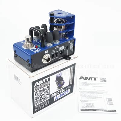 AMT Electronics AMT Bricks A-Bass - 1 channel tube bass guitar preamp (Alembic) image 9