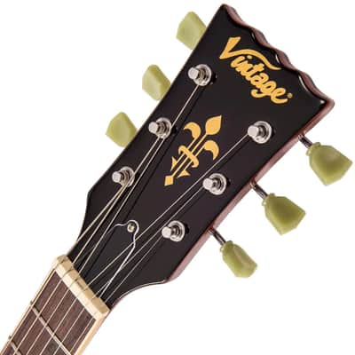 Vintage V100NBCSB Reissued Unbound Cherry Sunburst image 5