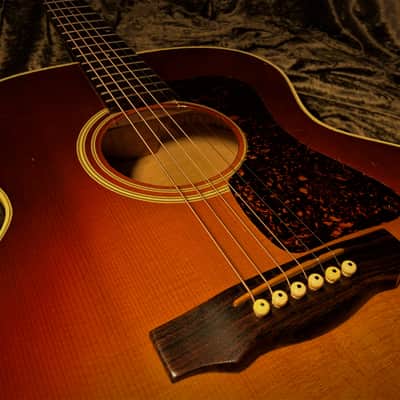 1988 Guild Acoustic Guild GF30sbx Vintage Gruhn/Walker Sunburst Flame Maple Archback Acoustic image 10