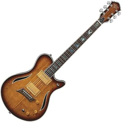 Michael Kelly MKHSSSBPYZ Hybrid Special Spalted Maple Top Mahogany Body 6-String Electric Guitar image 2