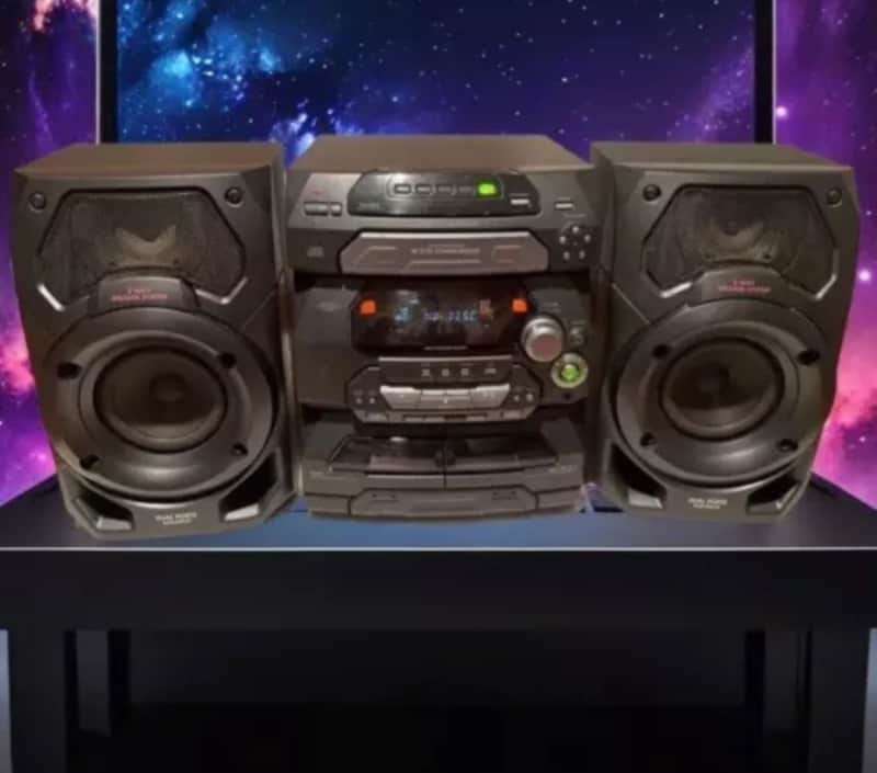 Panasonic SA-AK17 5 CD Changer Radio Dual Cassette Deck Stereo
