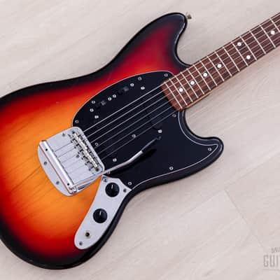 1997 Fender Mustang MG69-65 Sunburst '70s-Spec Non-Catalog Finish, Japan CIJ image 1