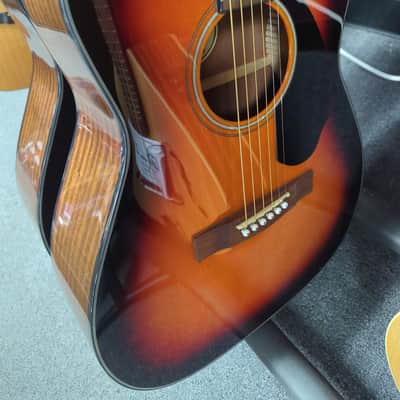 Fender CC60S Concert Acoustic Guitar - Red burst image 1