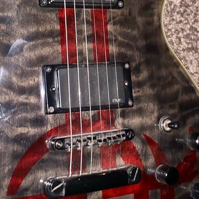 Washburn WI-66ANC Evil Twin Black Label Society Nick Catanese Zakk  Wylde  EMG pick  ups electric  guitar  emg pickups image 7
