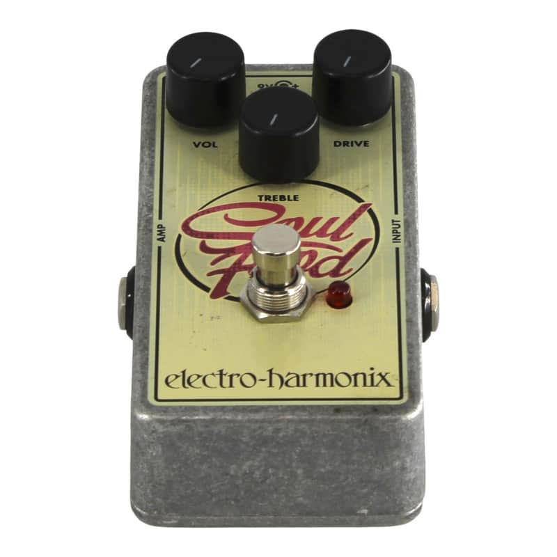 Electro-Harmonix Soul Food Transparent Overdrive Guitar Effect Pedal - Cream image 1