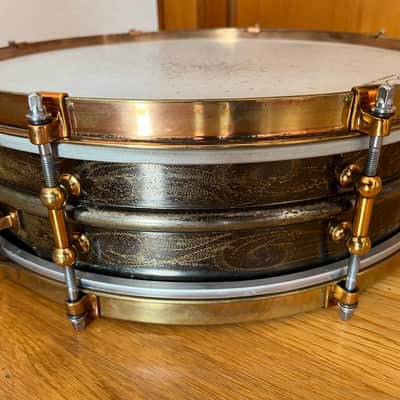Ludwig  Black Beauty 14x4 Snare Drum  Vintage 20s Dance Model image 7