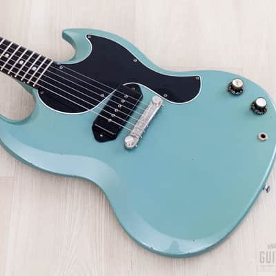 1963 Gibson Les Paul SG Junior Vintage Guitar Pelham Blue w/ Case image 9