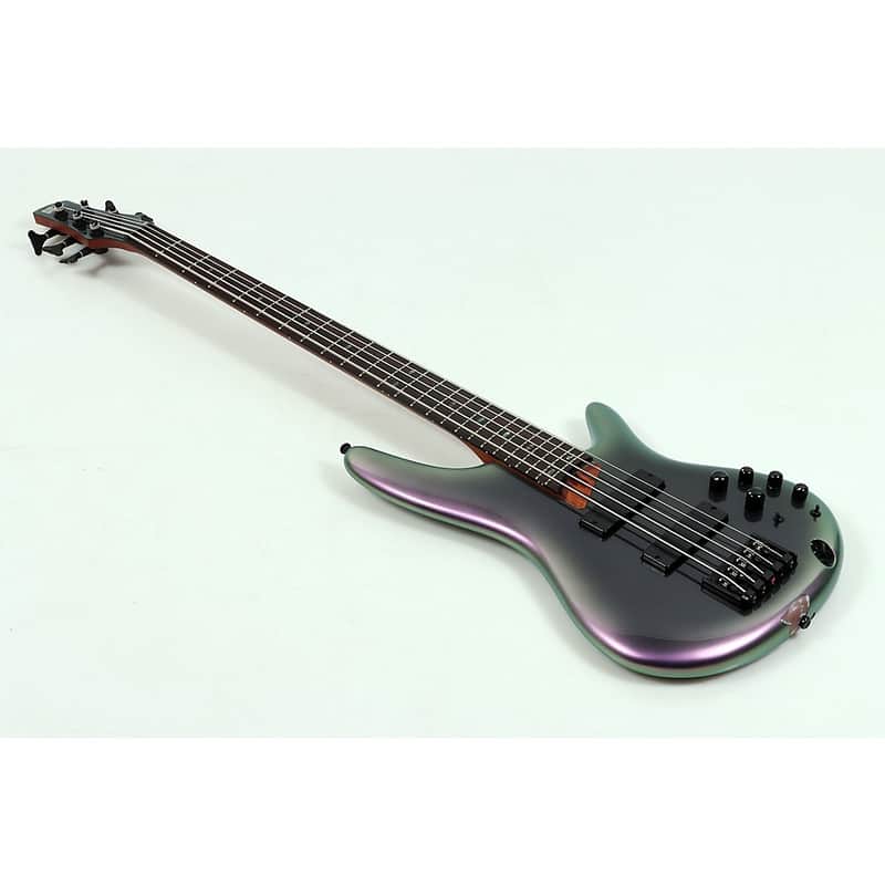 Ibanez SR505E 5-String Electric Bass Guitar Regular Black Aurora Burst image 1