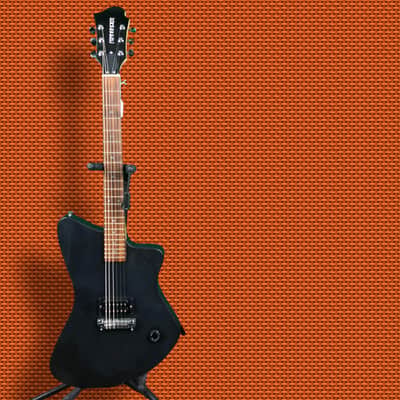 Fernandes Vertigo.  Flat Black.  One humbucker.  Tuned to Drop A.  IT CHUGS! image 2