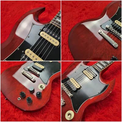 Super Rare 1982 Burny SG-75 AY Angus Young from AC/DC Artist Model - SG Standard - Cherry Red - Made in Japan by Kasuga (Navigator & Heerby) MIJ image 5