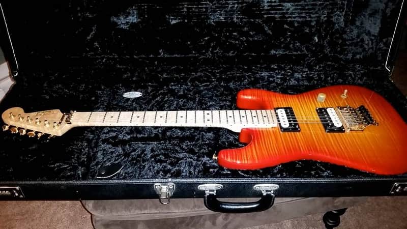 GMW Stratocaster 3-Tone Burst Flame Maple image 1