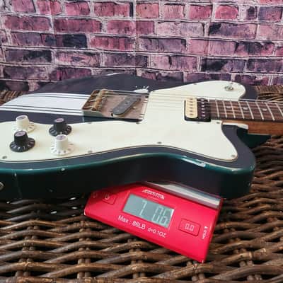 Gaylord Guitars Custom Shop Digger 2025 - Smoker Green Metallic with Olympic Competition Stripes image 14