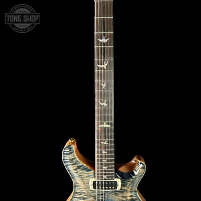 PRS 40th Anniversary Custom 24-08 Semi-Hollow Limited Faded Whale Blue Natural Back w/case image 7