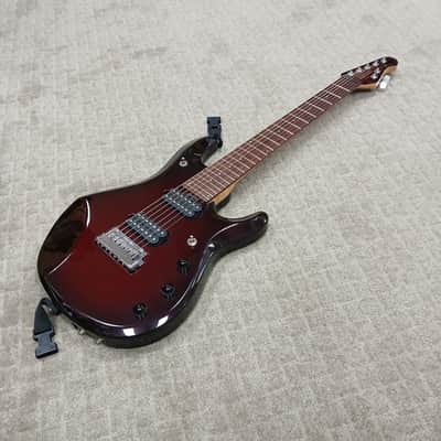2005 Ernie Ball Music Man JP7 Piezo - Pearl Red Burst Color - w/ Original Hard Shell Case image 1