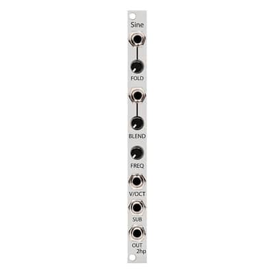 2hp SINE Eurorack Oscillator Module (Silver) image 2