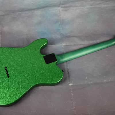 Video! Telecaster HH Metallic Green Sparkle Flake 4-Way Coil Split image 14