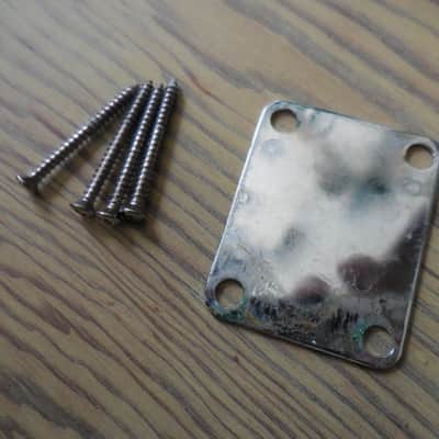 Fender Neck Plate 70's Serial Number with Original bolts. image 4