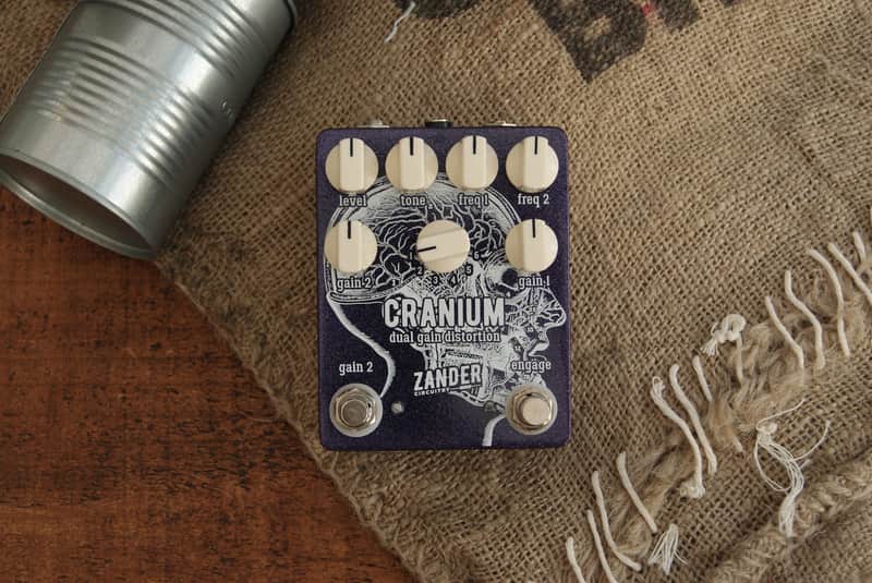 Zander Circuitry Cranium Dual Gain Distortion Overdrive Electric Guitar Effects Pedal RAT image 1