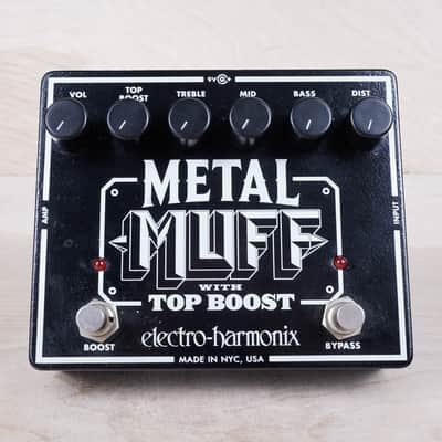 Electro-Harmonix Metal Muff Distortion with Top Boost Black Made in USA w/ Box, Paperwork image 8