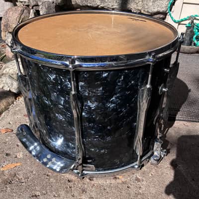 Premier Royal Scot Pipe Band Snare Drum 1979 - Grey Marble and Chrome image 4