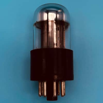 1950s Sylvania 6SN7GTB Vintage Chrome Top Black Plate Motorola Preamp TubeT300 image 2