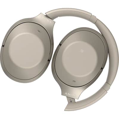 Sony MDR-1000X/C Gray-Beige Hi-Res Bluetooth Wireless Noise Cancelling Headphones image 2
