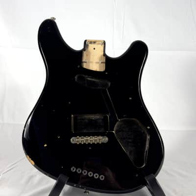 Squier Vista Venus Series Electric Guitar Body MIJ Japan 1996 - Gloss Black image 1