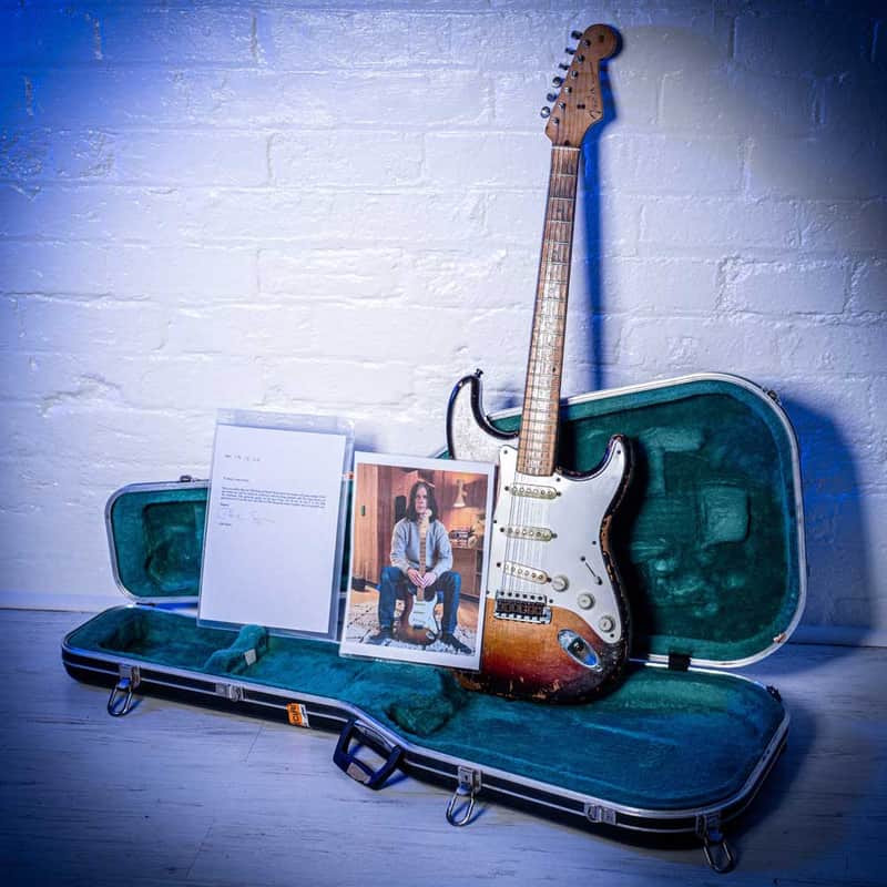 Fender Stratocaster Ex John Squire THE STONE ROSES Sunburst 1958 image 3