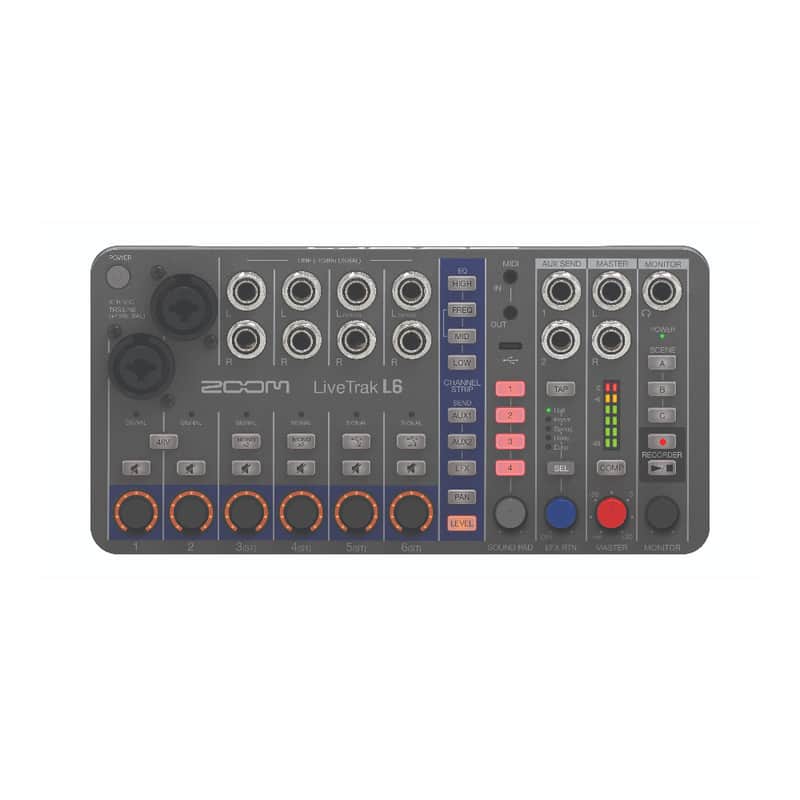 Zoom LiveTrak L6 6 Channel Digital Mixer / Recorder | Reverb