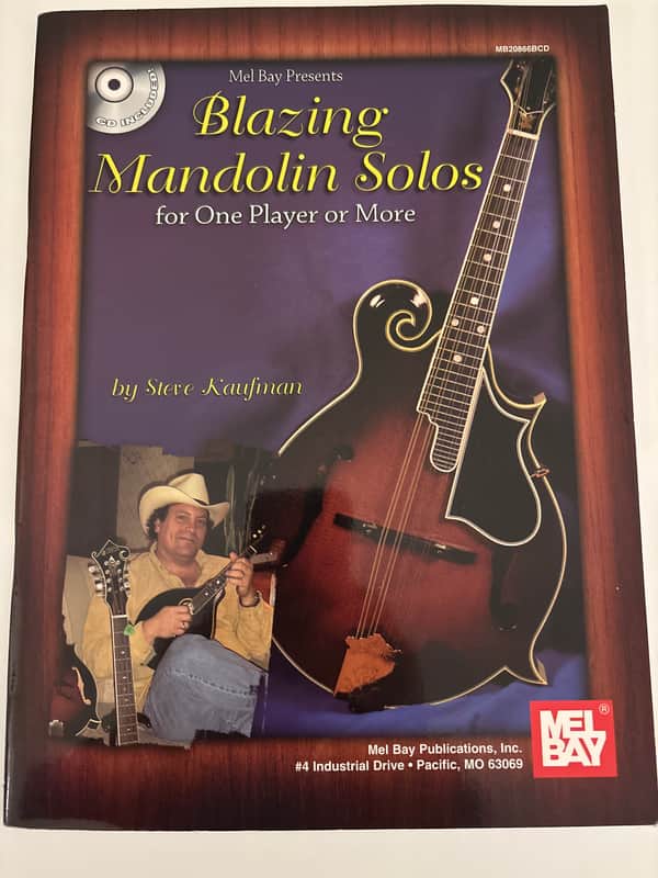 Mel Bay 20866BCD Blazing Mandolin Solos (Book + CD) for One Player or More image 1