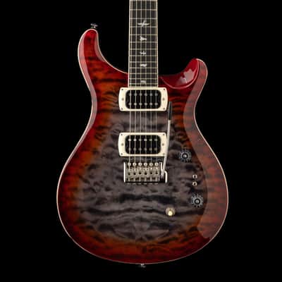 PRS SE Custom 24-08 Quilt Charcoal Cherry Burst With Gig Bag image 1