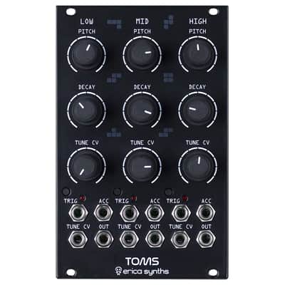 Erica Synths Toms Eurorack Drum Module (Black) image 2