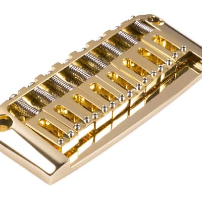 Genuine Hipshot Ibanez Gibraltar replacement Bridge 8 String Gold 4IBG08G