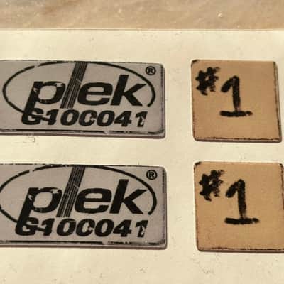 David Gilmour Red Strat Style Sticker Set – “#1” & PLEK Replica Decals image 6
