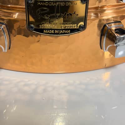Yamaha Roy Haynes Signature 14x5.5" Hammered Copper Snare Drum image 10