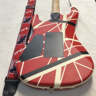 EVH 5150 Striped Series 2017 - Present - Red/Black/White image 5
