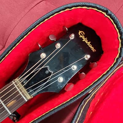 Epiphone FT-130 Caballero 1970s with Chipboard Case- Natural image 6