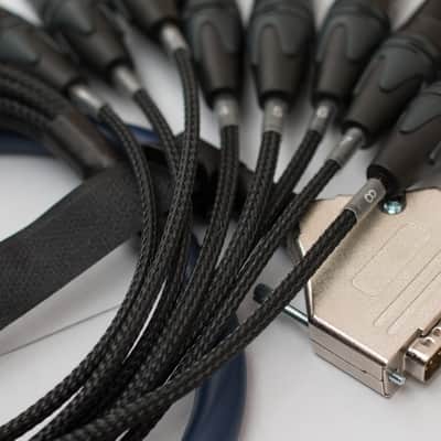 D-Sub DB25 8 Way Studio Grade Analog Cable Loom 1M Neutrik XLR Male Van Damme image 10