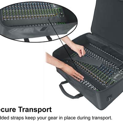 Rockville RPM1870 18 Ch. 6000w Powered Mixer w/USB/Effects/16 XDR2 Mic Pres+Bag image 7