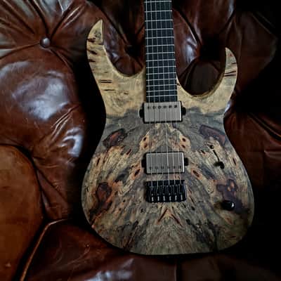 Mayones Duvell Elite 6 2026 Buckeye Burl Master Grade Top Black Limba Body Wenge Neck Ebony Fretboard 16" image 6