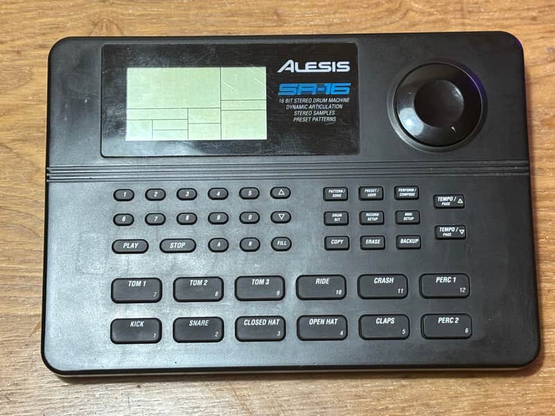 Alesis SR-16 Drum Machine 1990s - Black image 1