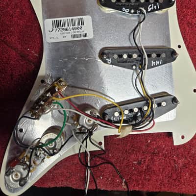 Fender Tex-Mex Loaded Stratocaster Pickguard, Parchment image 2
