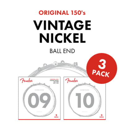 3-PACK of Fender 150L Pure-Nickel Electric Guitar Strings - LIGHT 9-42 image 5