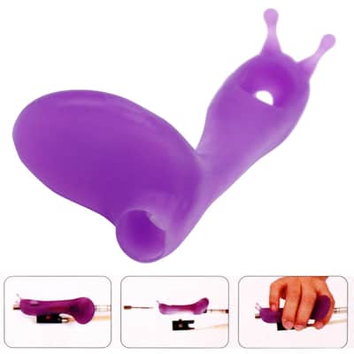 Violin Bow Holder Snail Shaped Violin Stand Grip Partner Teaching Aid Accessory For Beginners And Violin Enthusiasts(Purple) image 5